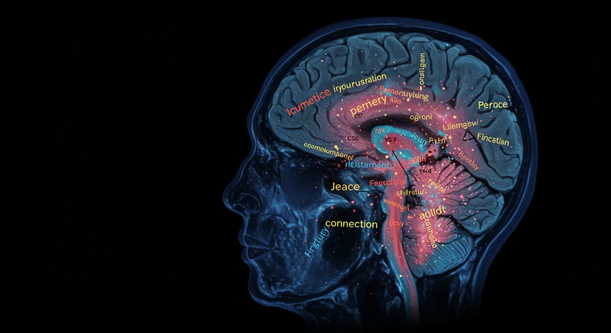 Brain scan showing neurological benefits of gratitude practice