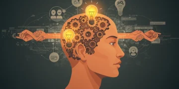 Illustration of emotional intelligence leading to stronger relationships