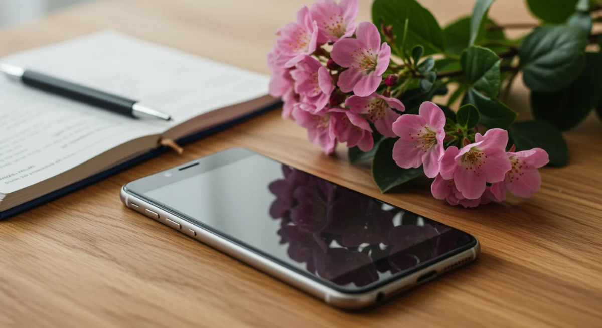 Smartphone face down, promoting digital disconnection