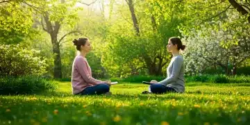 Person meditating outdoors, embodying positive habits and transformative routines for personal growth.